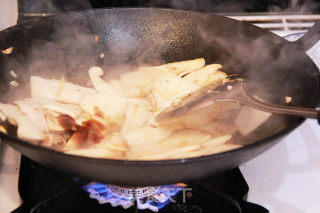 蚝油杏鲍菇炒肉的做法步骤：3