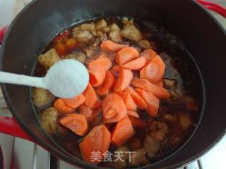 红烧牛腩胡萝卜的做法步骤：13