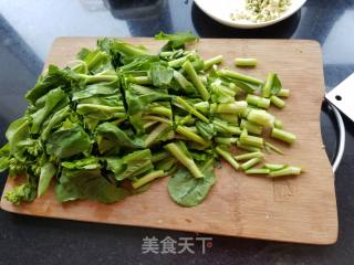 蒜蓉菜苔的做法步骤：2
