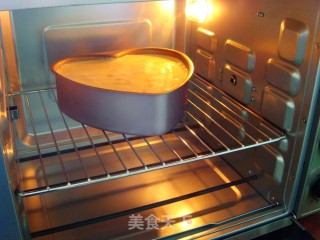 心形海绵蛋糕（8寸）的做法步骤：11
