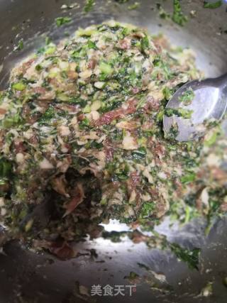 肉末荠菜馄饨的做法步骤：1
