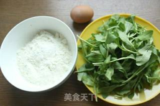 #春季野菜#马兰头鸡蛋饼的做法步骤：1