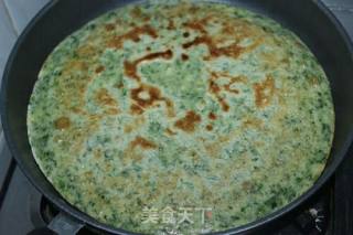 #春季野菜#马兰头鸡蛋饼的做法步骤：7