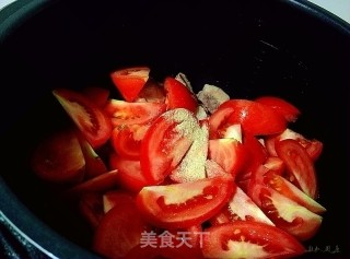 番茄牛肉的做法步骤：5