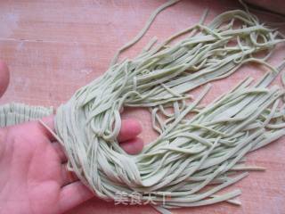 磷虾碧玉面的做法步骤：7