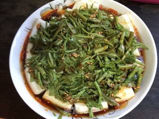 香椿拌豆腐#春季野菜#的做法步骤：9