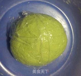 此绿色真正的绿色，自制健康小油条！的做法步骤：2