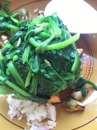 海虹拌菠菜的做法步骤：10