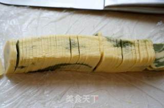 抹茶大理石饼干的做法步骤：10