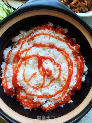 石锅拌饭的做法步骤：4