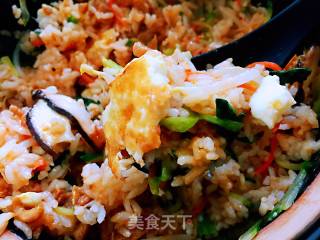 石锅拌饭的做法步骤：8