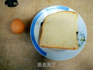 土司煎蛋的做法步骤：1