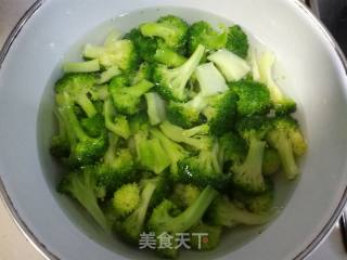 炝炒西兰花的做法步骤：3
