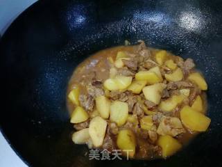 牛肉炖土豆山药的做法步骤：13