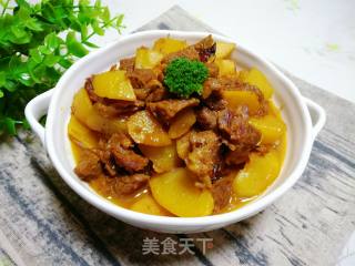 牛肉炖土豆山药的做法步骤：14