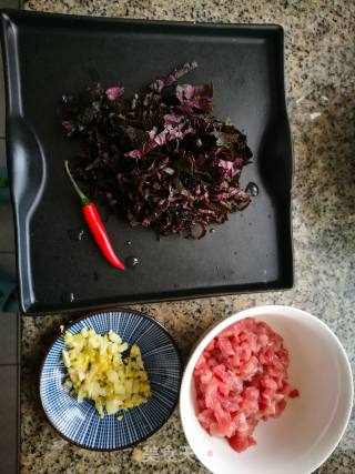 紫苏肉末豆腐的做法步骤：1