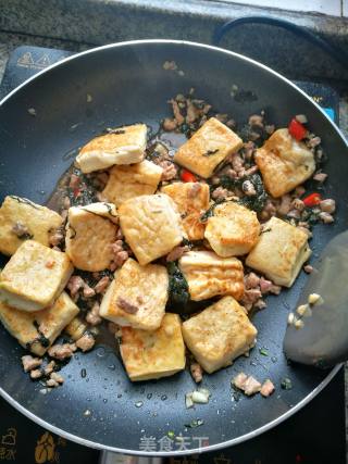 紫苏肉末豆腐的做法步骤：5