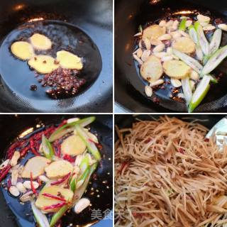 家常炒咸什的做法步骤：3