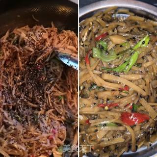 家常炒咸什的做法步骤：4
