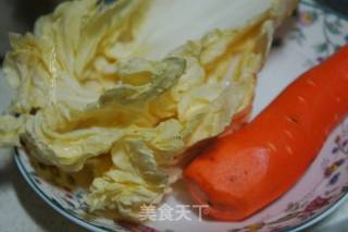 元蘑爆炒大白菜的做法步骤：2