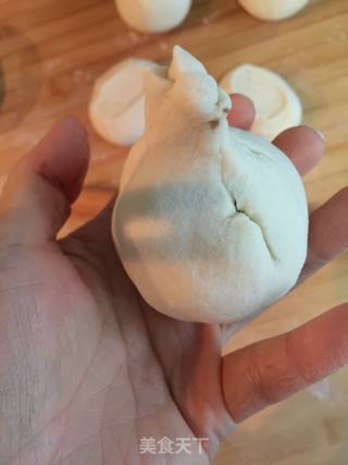 老面红豆馅豆包的做法步骤：7