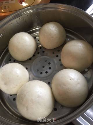 老面红豆馅豆包的做法步骤：11
