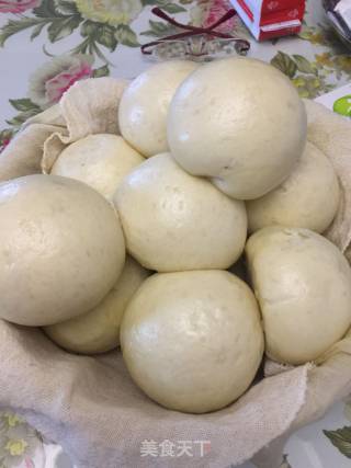 老面红豆馅豆包的做法步骤：12