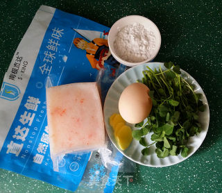 磷虾丸子苜蓿汤的做法步骤：1