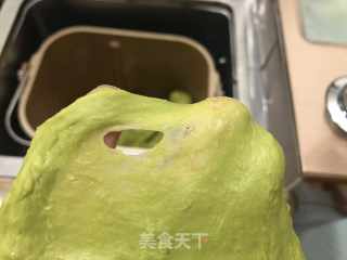 抹茶热狗肠面包的做法步骤：3