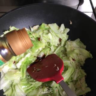 虾米卷心菜的做法步骤：5