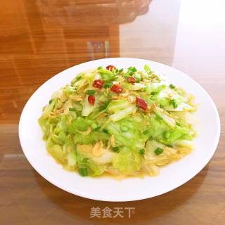 虾米卷心菜的做法步骤：8