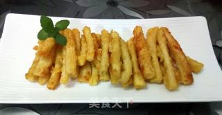 香炸海鲜菇的做法步骤：6