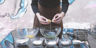 【初味日记】舒芙蕾松饼的做法步骤：1