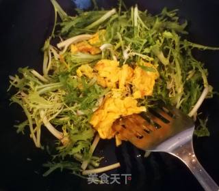 #春季野菜#苦苣炒鸡蛋的做法步骤：7