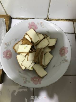 韭苔炒香干的做法步骤：3