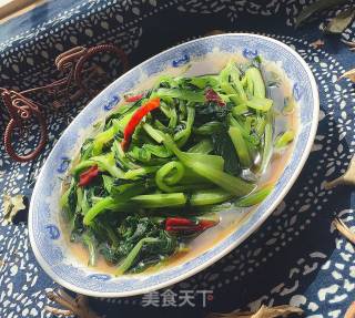 清炒苔子菜的做法步骤：7