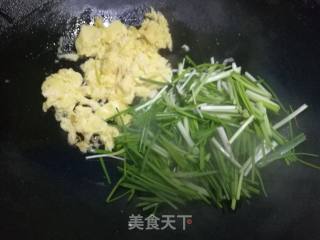 野葱炒鸡蛋的做法步骤：7
