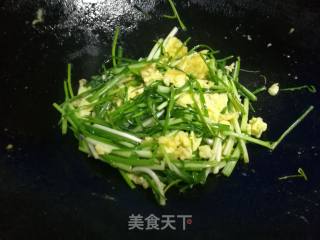 野葱炒鸡蛋的做法步骤：8