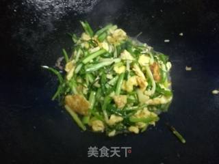野葱炒鸡蛋的做法步骤：9