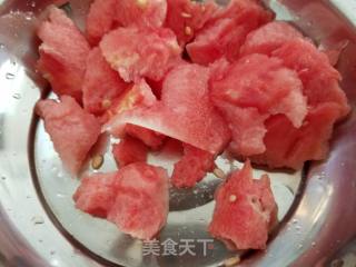 西瓜橙子汁的做法步骤：2