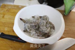 芦笋虾球的做法步骤：3
