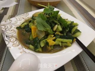 黄瓜变蛋拌荆芥的做法步骤：12