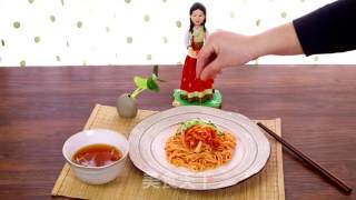 韩式辣白菜拌面的做法步骤：9
