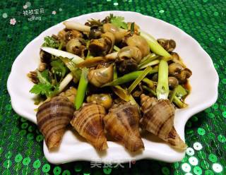 香葱拌小海螺的做法步骤：8