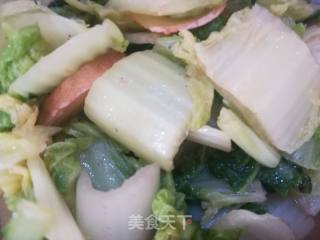 炒长白菜的做法步骤：4