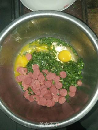 韭菜鸡蛋饼的做法步骤：3