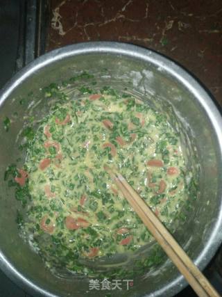韭菜鸡蛋饼的做法步骤：4