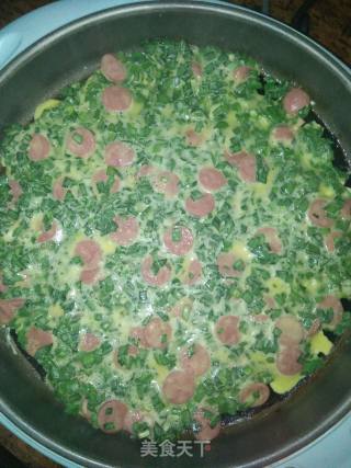 韭菜鸡蛋饼的做法步骤：5