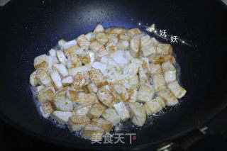 孜然小葱煎豆腐的做法步骤：6