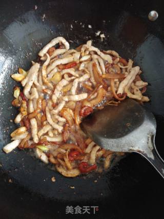 青椒肉丝的做法步骤：4